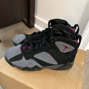 Gently worn Air Jordan sneaker.